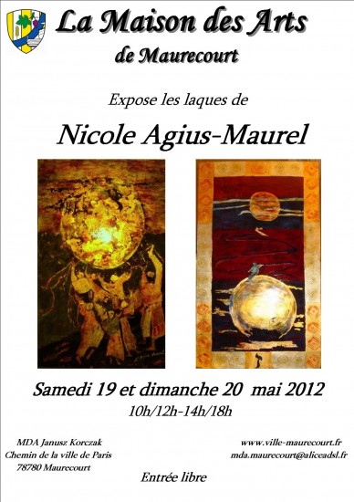 Exposition des laques de Nicole Agius-Maurel
