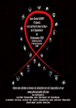 Portraits d'artistes dans le noir  pour le Sidaction