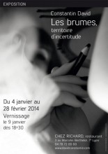 " Les brumes, territoire d'incertitude" David Constantin