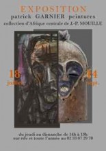 Patrick Garnier peintures et collection d'Afrique centrale