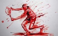 Oeuvres calligraphiques sportives d'Ibara