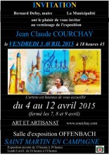 EXPOSITION DE PEINTURES  JEAN CLAUDE COURCHAY