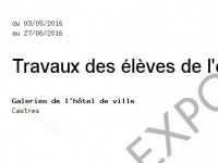 Travaux des lves de l'cole municipale des beaux-arts