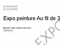 Expo peinture Au fil de 3 Pinceaux