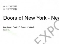 Doors of New York - New York sexpose au Leclerc Park de Pont-LAbb