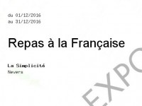Repas  la Franaise