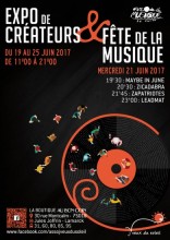 Expo de Crateurs et Fte de la Musique avec Jveux du Soleil, 19-25 juin 2017