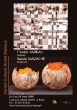 Frdric Barrau Peinture  Natalie Sanzache Sculpture