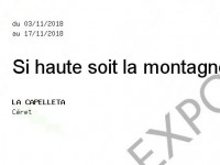 Si haute soit la montagne, on y trouve un sentier