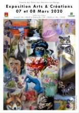 EXPOSITION D’ARTS ET CREATIONS AUX MARTRES SUR MORGE LES 7 ET 8 MARS 2020