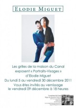 Les grilles de la maison du Canal exposent Elodie Miguet
