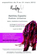 Solo show de Matthieu EXPOSITO